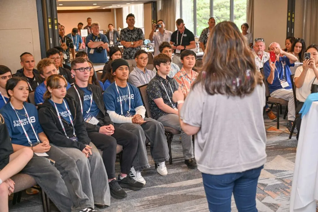 Students at the 2026 Cyber Forensics competition