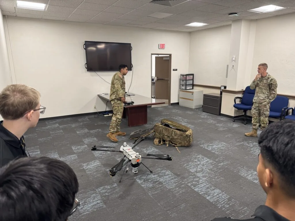 Students touring the Lightning Labs facility